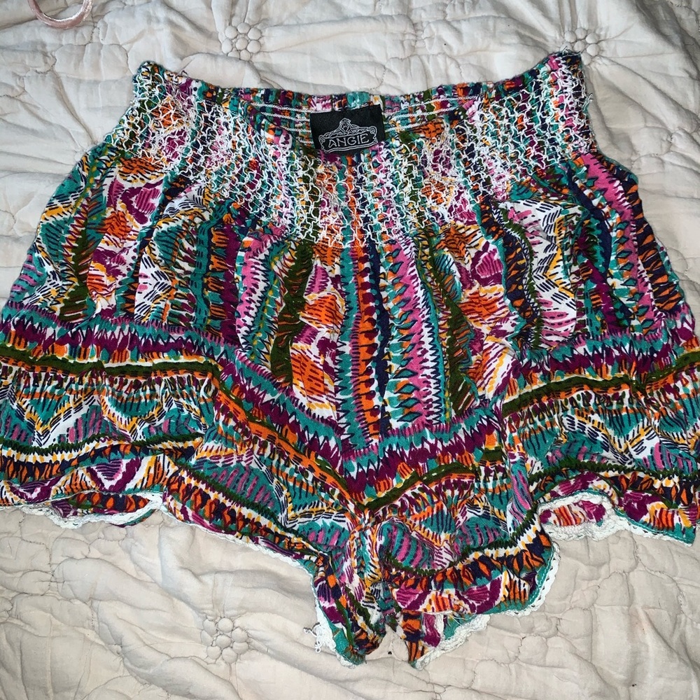 Printed flowy shorts